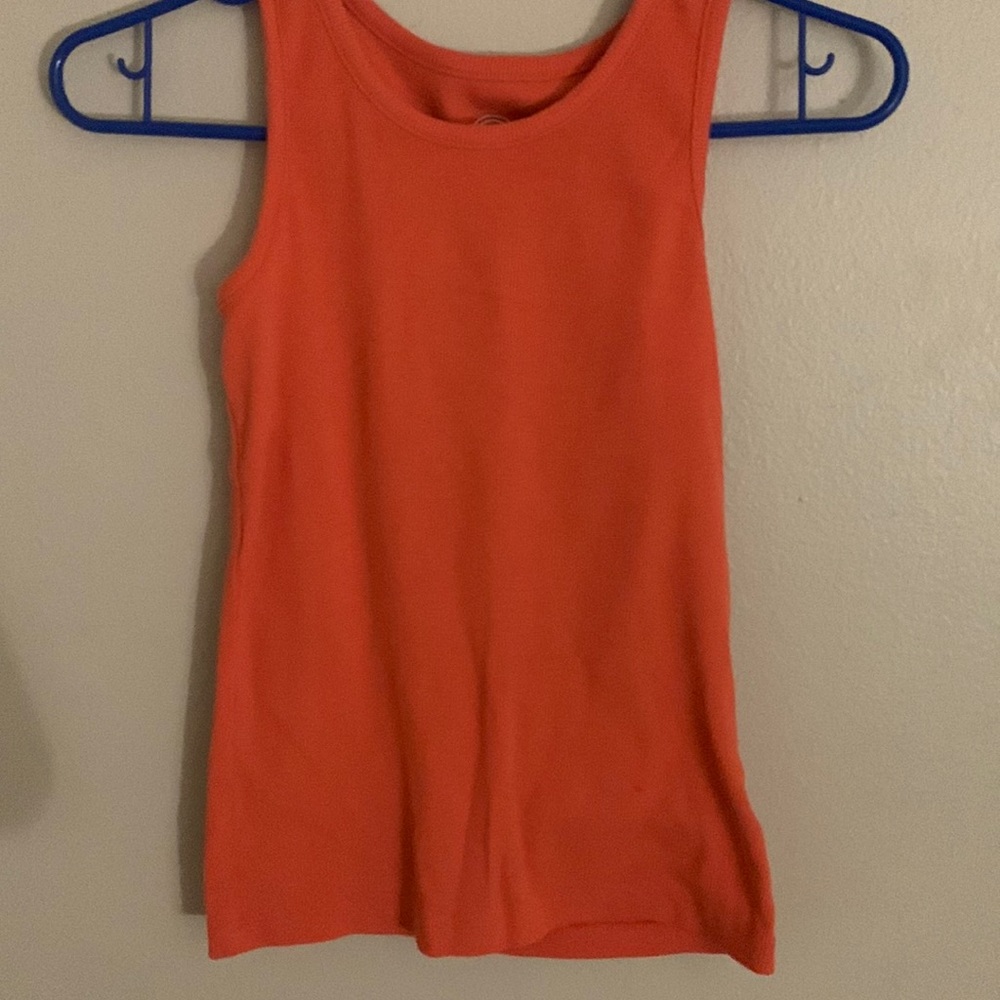Pink/orange coral tank top